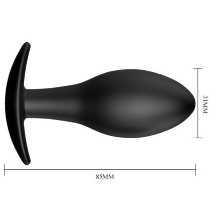 PRETTY LOVE - ANALPLUGG SILIKON ANKARE 8,5 CM SVART