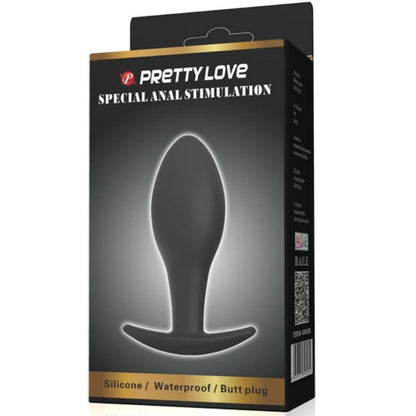 PRETTY LOVE - ANALPLUGG SILIKON ANKARE 8,5 CM SVART