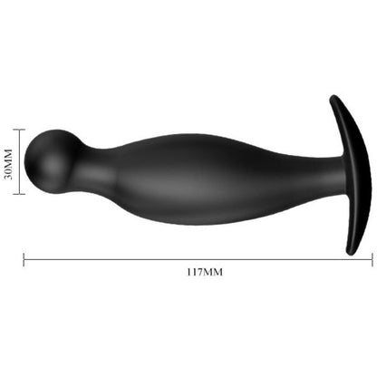 PRETTY LOVE - SILICONE ANAL PLUG 11.7 CM BLACK - Kink&Play