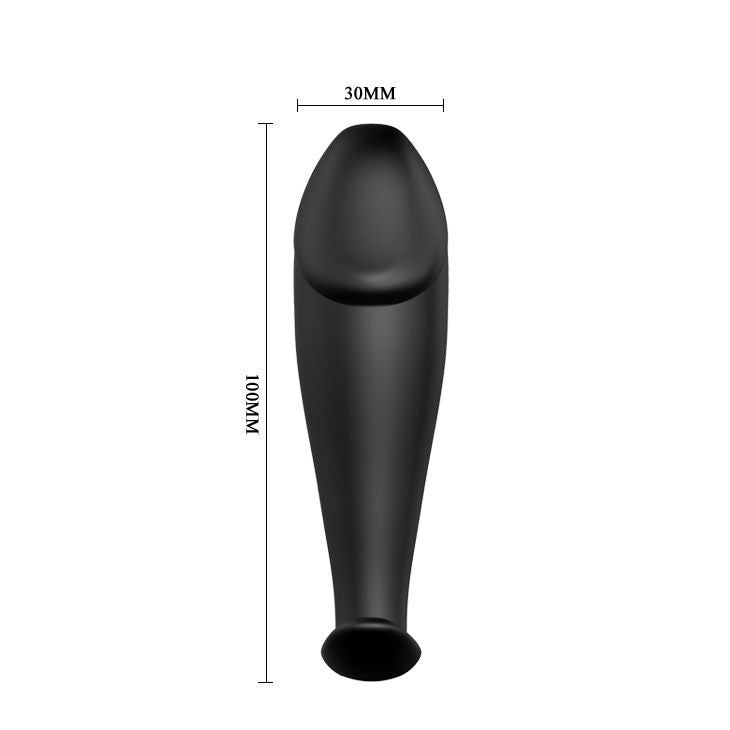 PRETTY LOVE - ANALPLUGG I SILIKON MED PENISFORM OCH 12 VIBRATIONSLÄGEN SVART