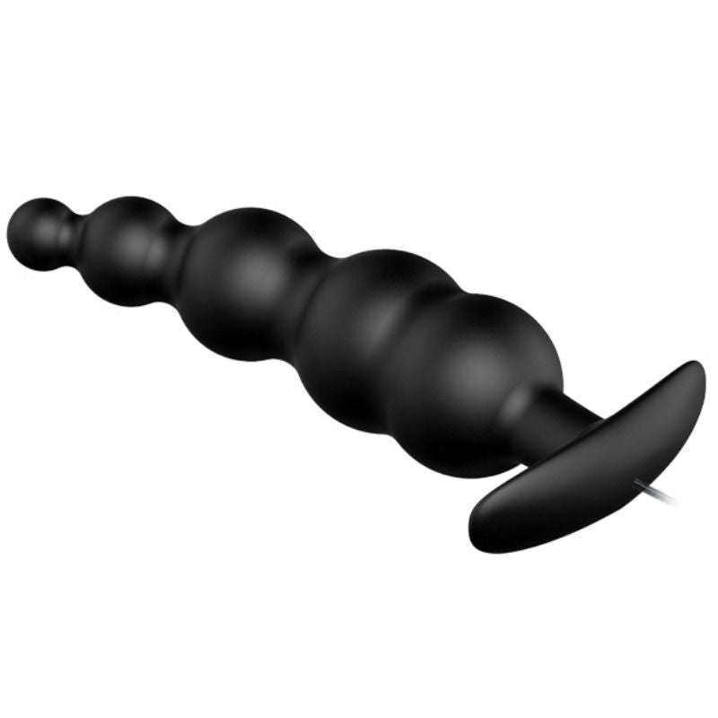 PRETTY LOVE - ANAL PLUG SILICONE EXTRA STIMULATION AND 12 VIBRATION MODES BLACK REMOTE CONTROL - Kink&Play