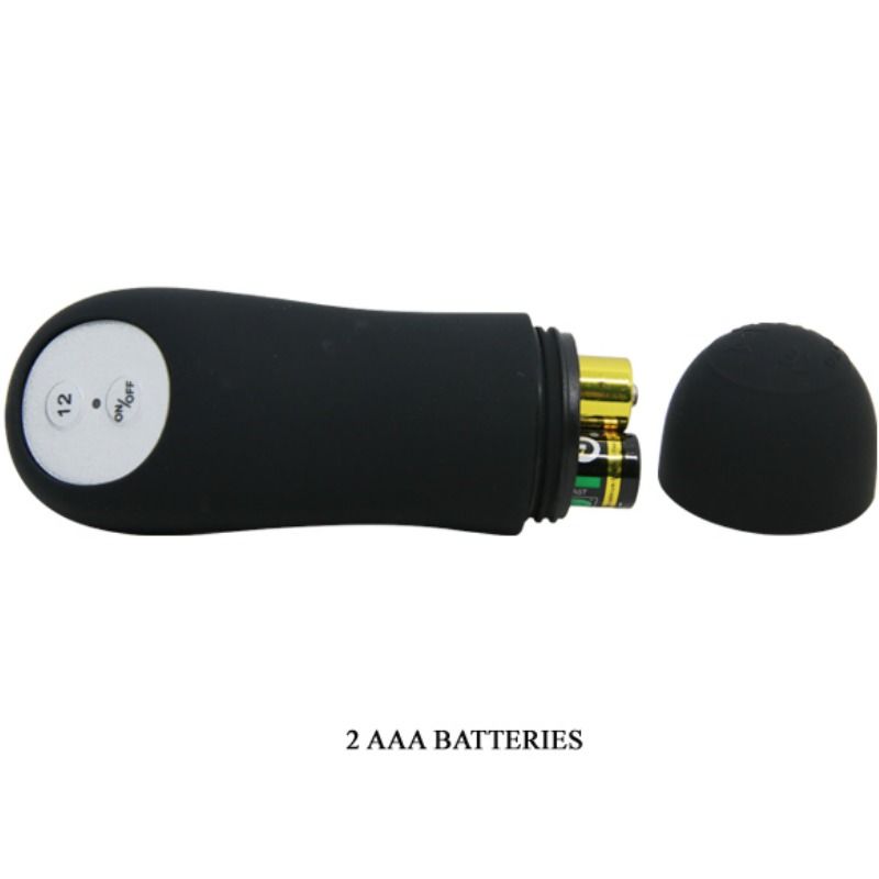 PRETTY LOVE - ANAL PLUG SILICONE EXTRA STIMULATION AND 12 VIBRATION MODES BLACK REMOTE CONTROL - Kink&Play