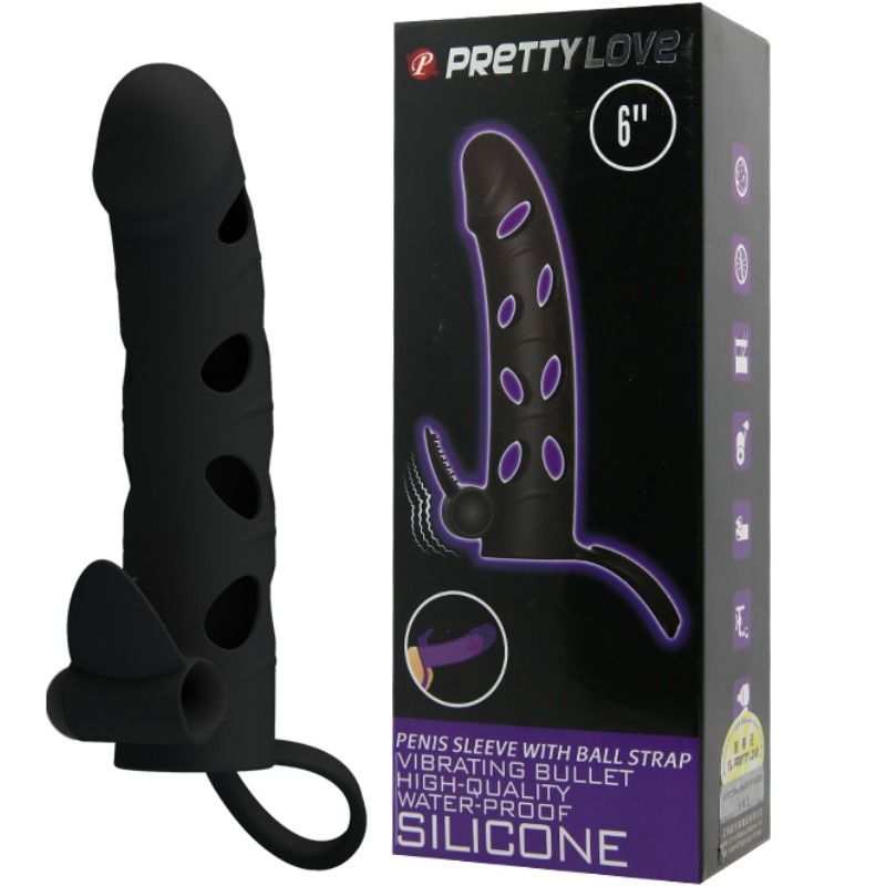 PRETTY LOVE - SILICONE COVER WITH VIBRATION 15.2 CM - Kink&Play