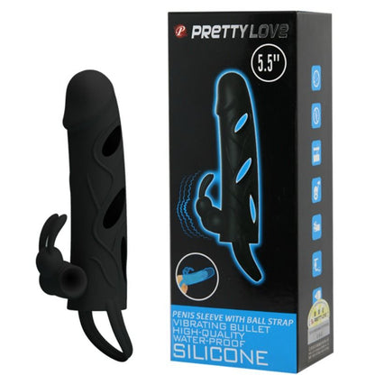 PRETTY LOVE - SILIKONÖVERDRAG MED VIBRATION 14 CM 1.0