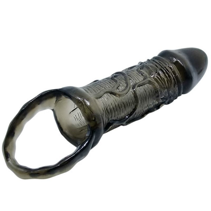 BAILE - PENIS EXTENSION SHEATH WITH STRAP FOR TESTICLES 11.5 CM - Kink&Play