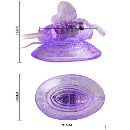 BAILE - LILAC CLITORIS STIMULATION VIBRATING BUTTERFLY - Kink&Play