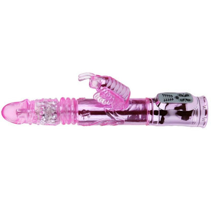 BAILE - RECHARGEABLE VIBRATOR WITH ROTATION AND THROBBING BUTTERF STIMULATOR - Kink&Play