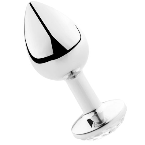 SECRETPLAY - PLUG ANAL TRANSPARENT ALUMINUM 8 CM - Kink&Play