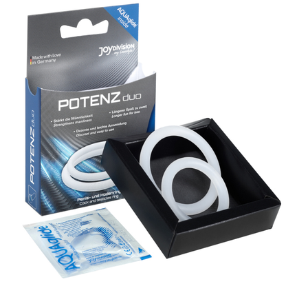 JOYDIVISION POTENZDUO - WHITE RINGS - M - Kink&Play