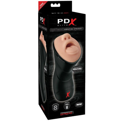 PDX ELITE - DEEP THROAT VIBRATING STROKER - Kink&Play