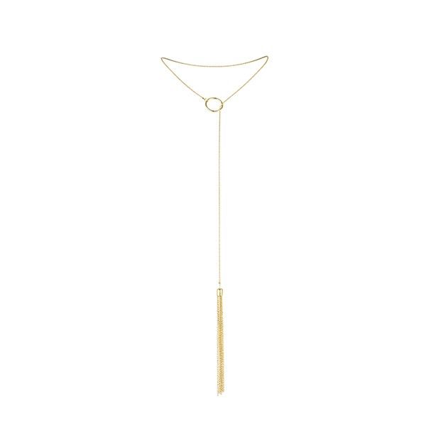 BIJOUX - MAGNIFIQUE METAL NECKLACE WITH GOLDEN FRINGES - Kink&Play