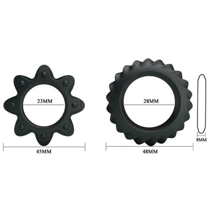 BAILE - KIT 2 RING FLOWERING SILICONE RINGS - Kink&Play