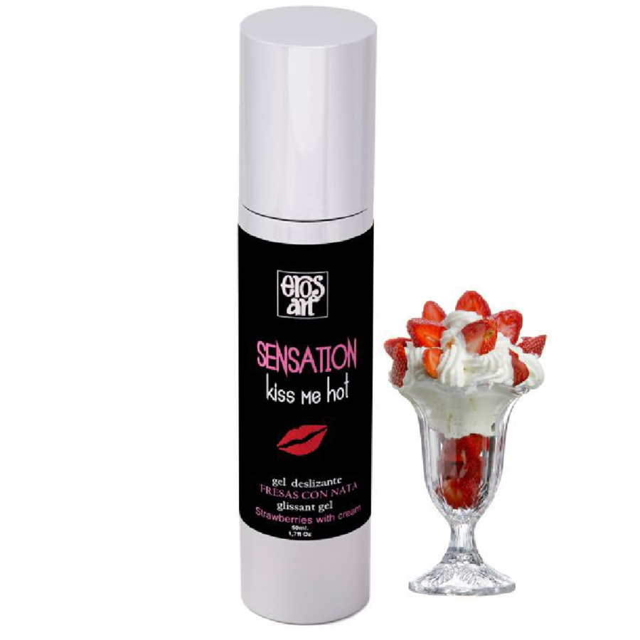 EROS-ART - SENSATTION NATURAL LUBRICANT STRAWBERRIES WITH CREAM 50 ML - Kink&Play