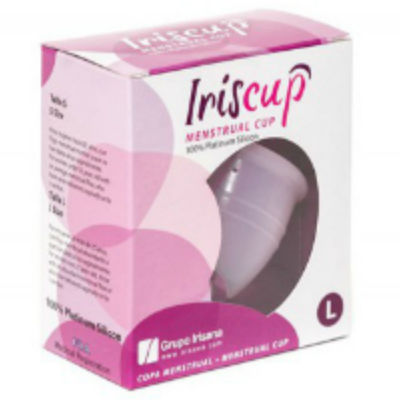 IRISCUP - LARGE PINK MONTH CUP + FREE STERILIZER BAG - Kink&Play