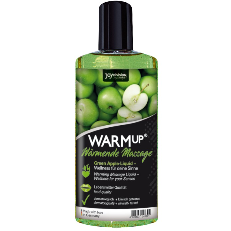 JOYDIVISION WARMUP - GREEN APPLE MASSAGE OIL - 150 ML - Kink&Play