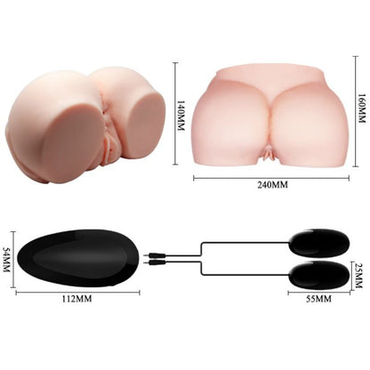 CRAZY BULL - REALISTIC VAGINA AND ANUS WITH VIBRATION - Kink&Play