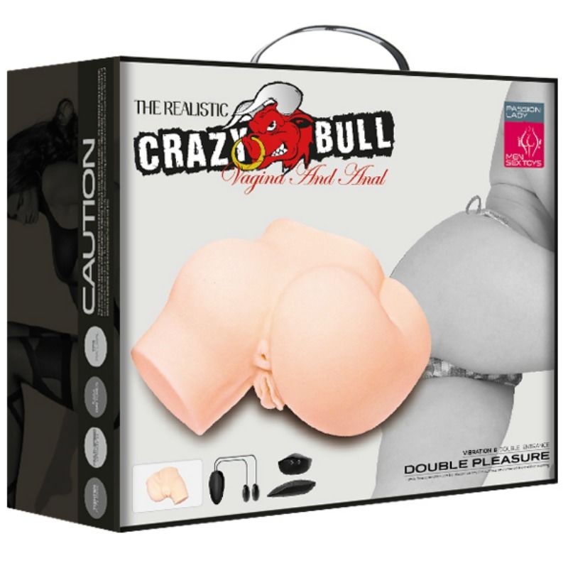 CRAZY BULL - BUTT WITH REALISTIC VAGINA AND ANUS AND VIBRATION - Kink&Play