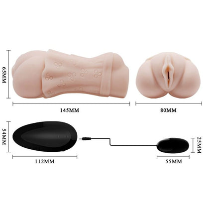 CRAZY BULL - WATER SKIN VAGINA MASTURBADOR WITH VIBRATING BULLET 2 - Kink&Play