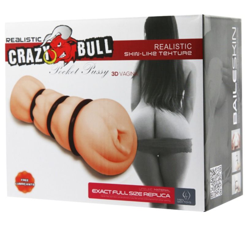 CRAZY BULL - VAGINA MASTURBATOR WITH RINGS - Kink&Play