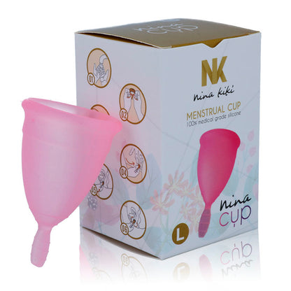 NINA KIKÍ - MENSTRUAL CUP PINK - SIZE L - Kink&Play