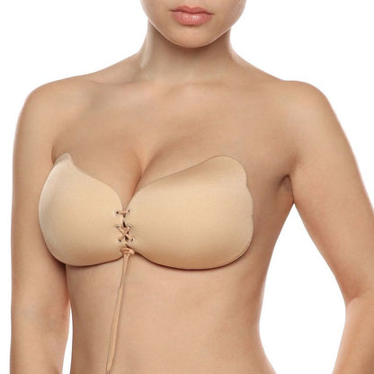 BYE-BRA - LACE-IT ENHANCEMENT PUSH-UP BEIGE CUP C - Kink&Play