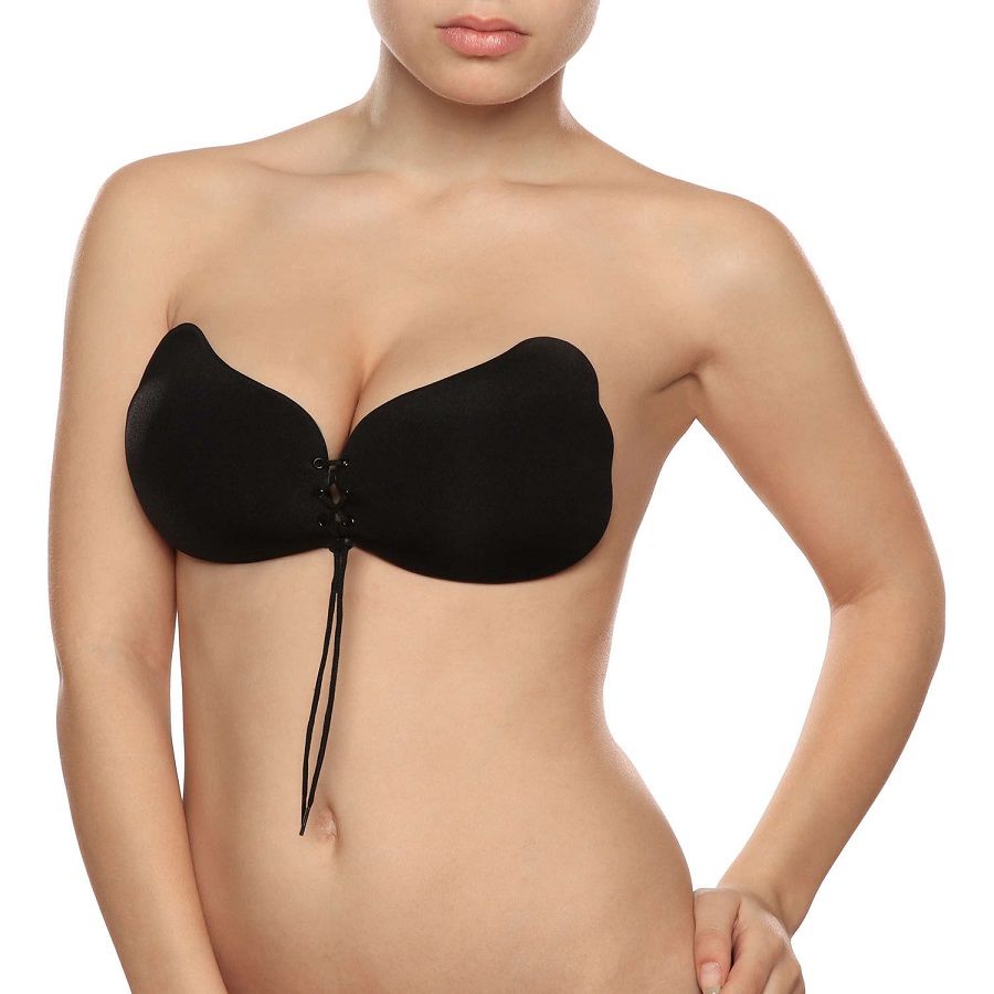 BYE-BRA - LACE-IT ENHANCEMENT PUSH-UP BLACK CUP B - Kink&Play