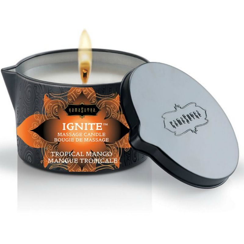 KAMASUTRA - MASSAGE CANDLE TROPICAL HANDLE 170 GR - Kink&Play