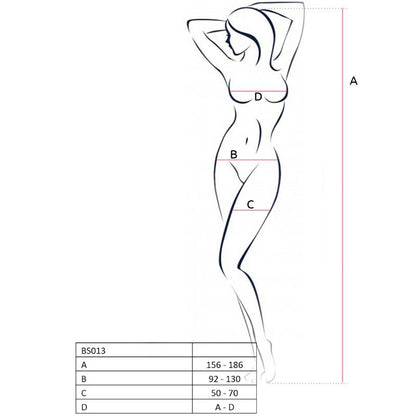 PASSION - WOMAN BS013 RED BODYSTOCKING ONE SIZE - Kink&Play