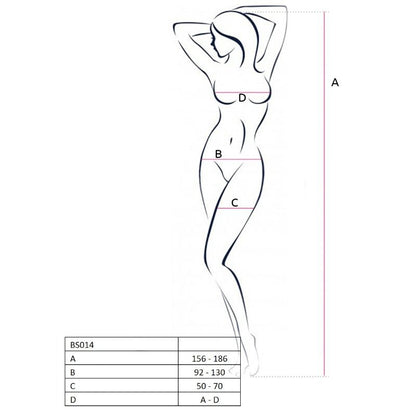 PASSION - WOMAN BS014 RED BODYSTOCKING ONE SIZE - Kink&Play