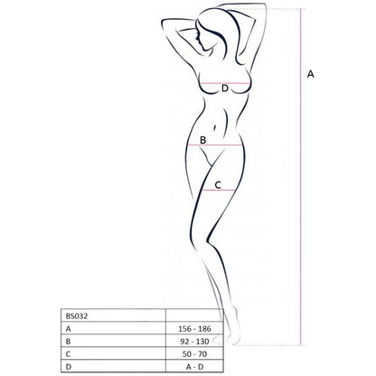 PASSION - WOMAN BS032 RED BODYSTOCKING ONE SIZE - Kink&Play