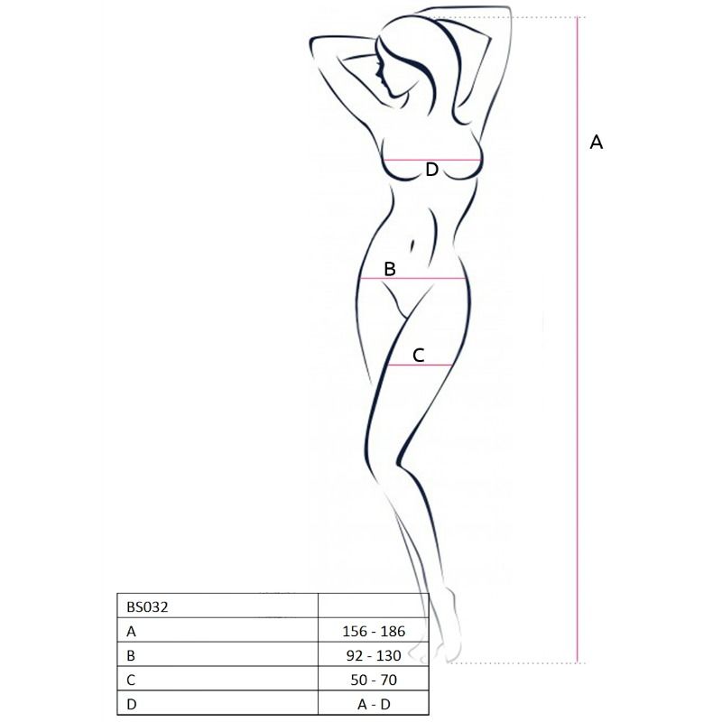 PASSION - WOMAN BS032 RED BODYSTOCKING ONE SIZE - Kink&Play