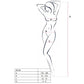 PASSION - WOMAN BS036 WHITE BODYSTOCKING ONE SIZE
