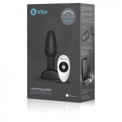 B-VIBE - RIMMING REMOTE CONTROL ANAL PLUG PETITE BLACK - Kink&Play