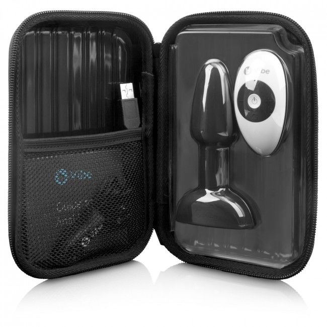 B-VIBE - RIMMING REMOTE CONTROL ANAL PLUG PETITE BLACK - Kink&Play