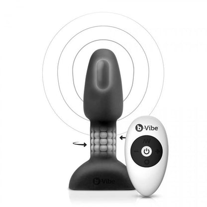 B-VIBE - RIMMING REMOTE CONTROL ANAL PLUG PETITE BLACK - Kink&Play