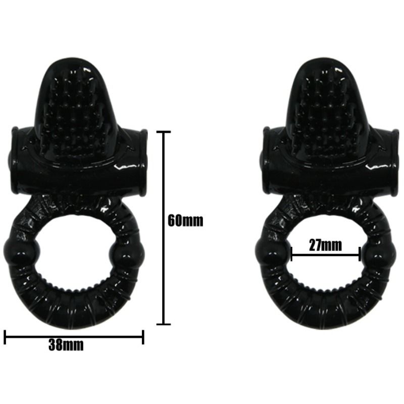 BAILE - SWEET RING VIBRERANDE RING MED TEXTURERAD KANIN