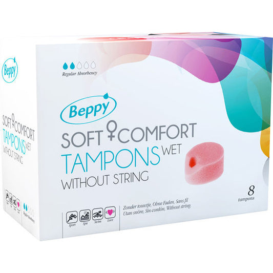 BEPPY - MJUKA KOMFORTTAMPONGER VÅTA 8 ENHETER