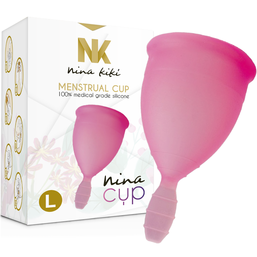 NINA KIKÍ - MENSTRUAL CUP PINK - SIZE L - Kink&Play