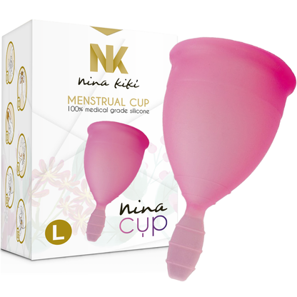 NINA KIKÍ - MENSTRUAL CUP PINK - SIZE L - Kink&Play