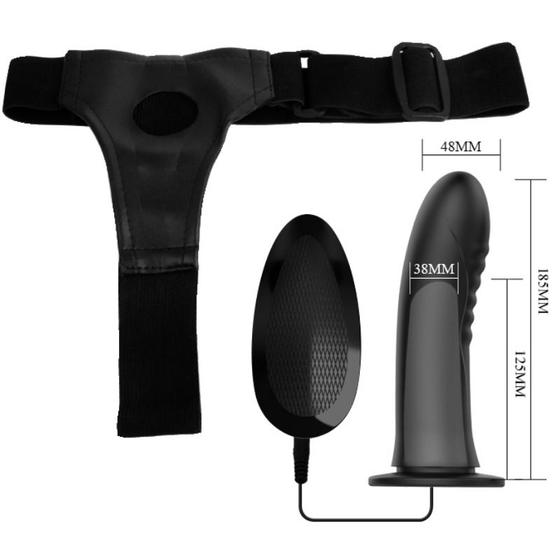 PRETTY LOVE - MYRON REM ENA MED VIBRATION OCH IHÅLIG DILDO