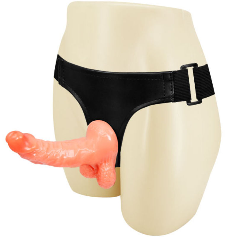 BAILE - HARNESS WITH REALISTIC PENIS AND ULTRA PASSIONATE ADJUSTABLE PANTIES 15.5 CM - Kink&Play
