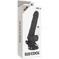 BASECOCK - REALISTISK VIBRATOR FJÄRRKONTROLL NATURLIG MED TESTIKLAR 19,5 CM -O- 4 CM