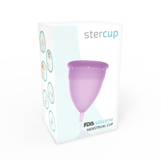 STERCUP - FDA SILIKON MENSKOPP VIOLETT - STORLEK L