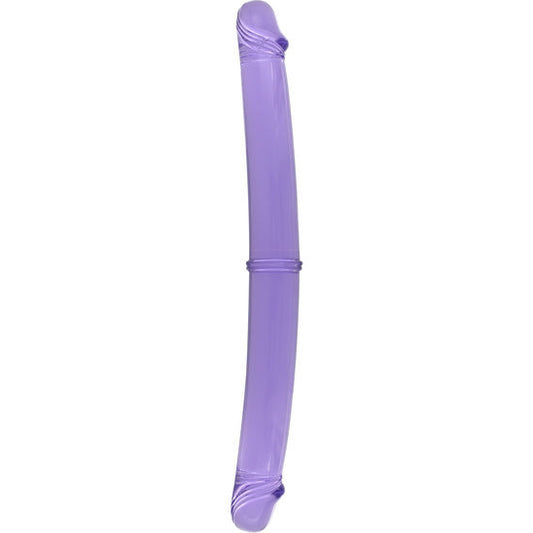 SJU SKAPELSER - DUBBELPENIS 30 CM LILA