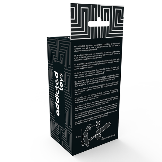 BEROENDE LEKSAKER - ANALPLUGG MED DUBBEL PENISRING OCH TESTIKLAR SVARTA