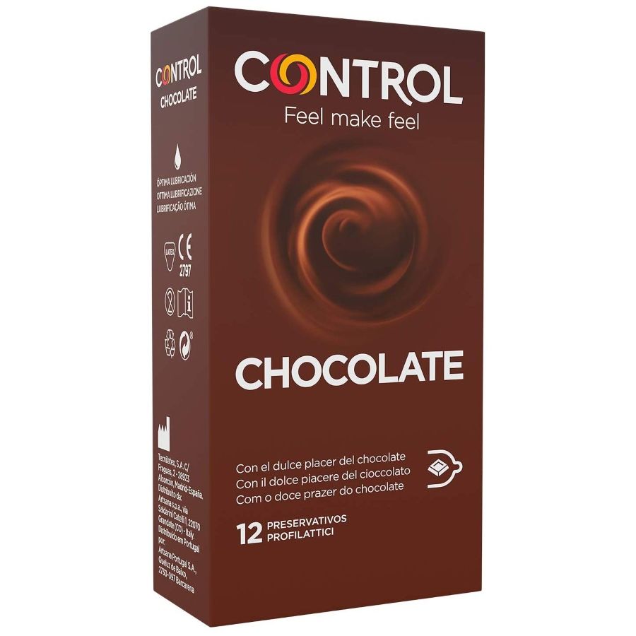 CONTROL - ADAPTA CHOCOLATE CONDOMS 12 UNITS - Kink&Play