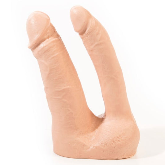 ROSA RUMMET - ARTHUS REALISTISK DUBBELDILDO FLESH 17CM/15.5CM