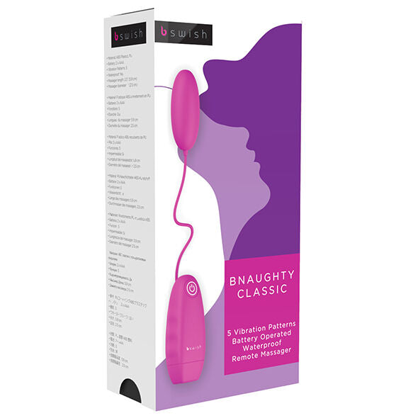 B SWISH - BNAUGHTY CLASSIC VIBRATING BULLET CERISE - Kink&Play