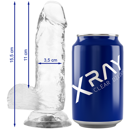 RÖNTGEN – KLISTERMÄRKE KUK MED KULOR 15,5 CM -O- 3,5 CM