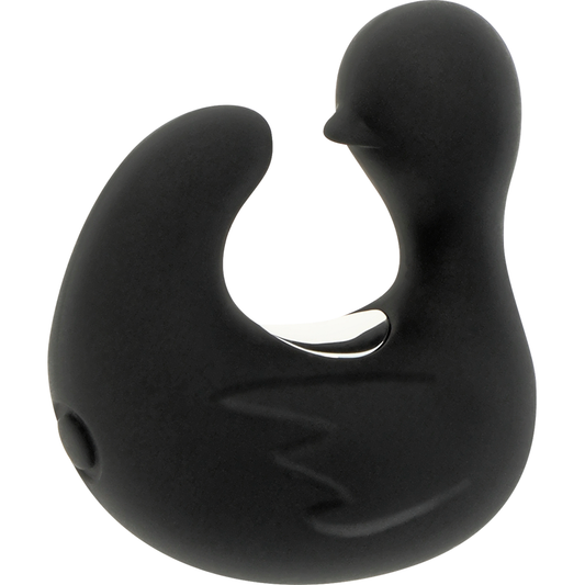 BLACK&SILVER - DUCKYMANIA UPPLADDNINGSBAR SILIKON STIMULERANDE ANK-FINGERTUTA